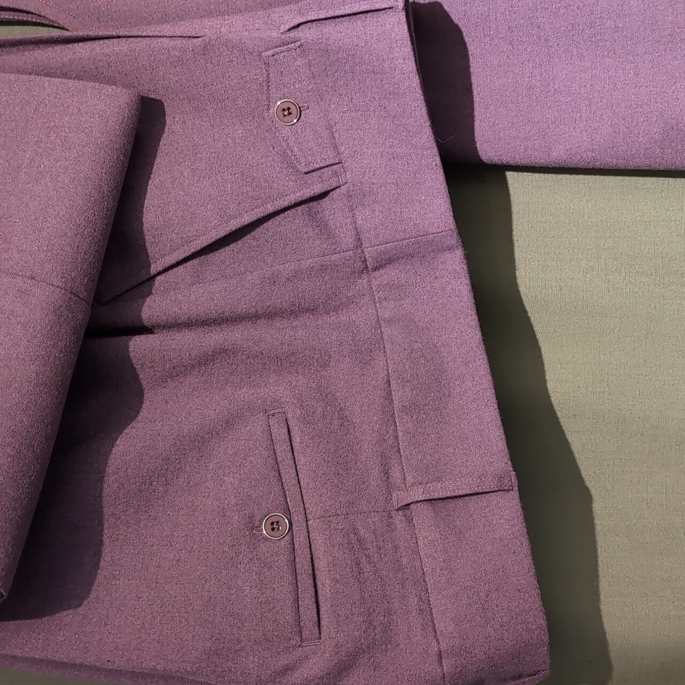 NEW Purple Sleeveless Top and Slacks Set - Picture 2 of 2